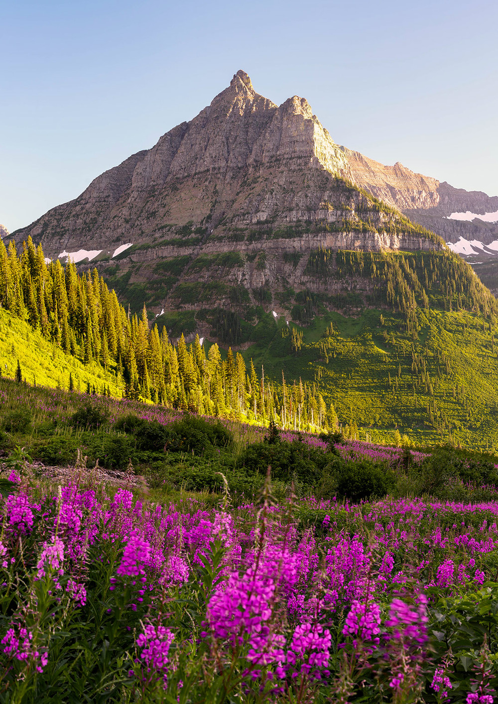 Small outdoor wedding ceremony setup with mountain views